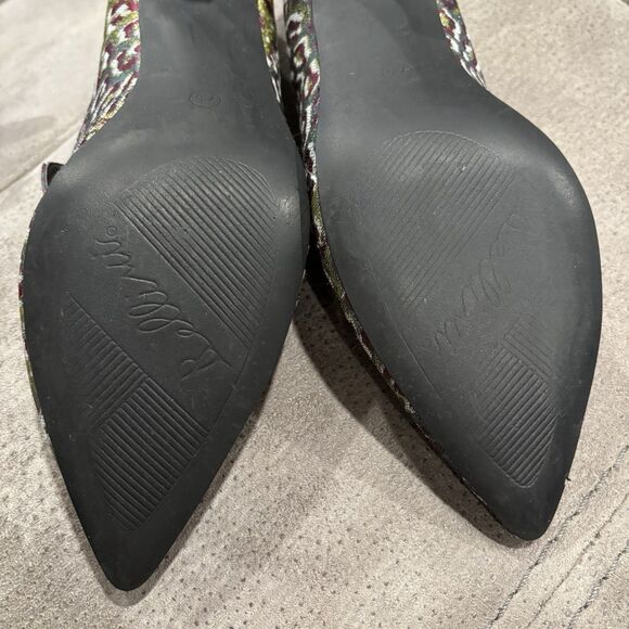 Bellini Brim Women's Pump Size 7.5W Heel Textile Upper PU Lining Unique Print - Picture 11 of 13